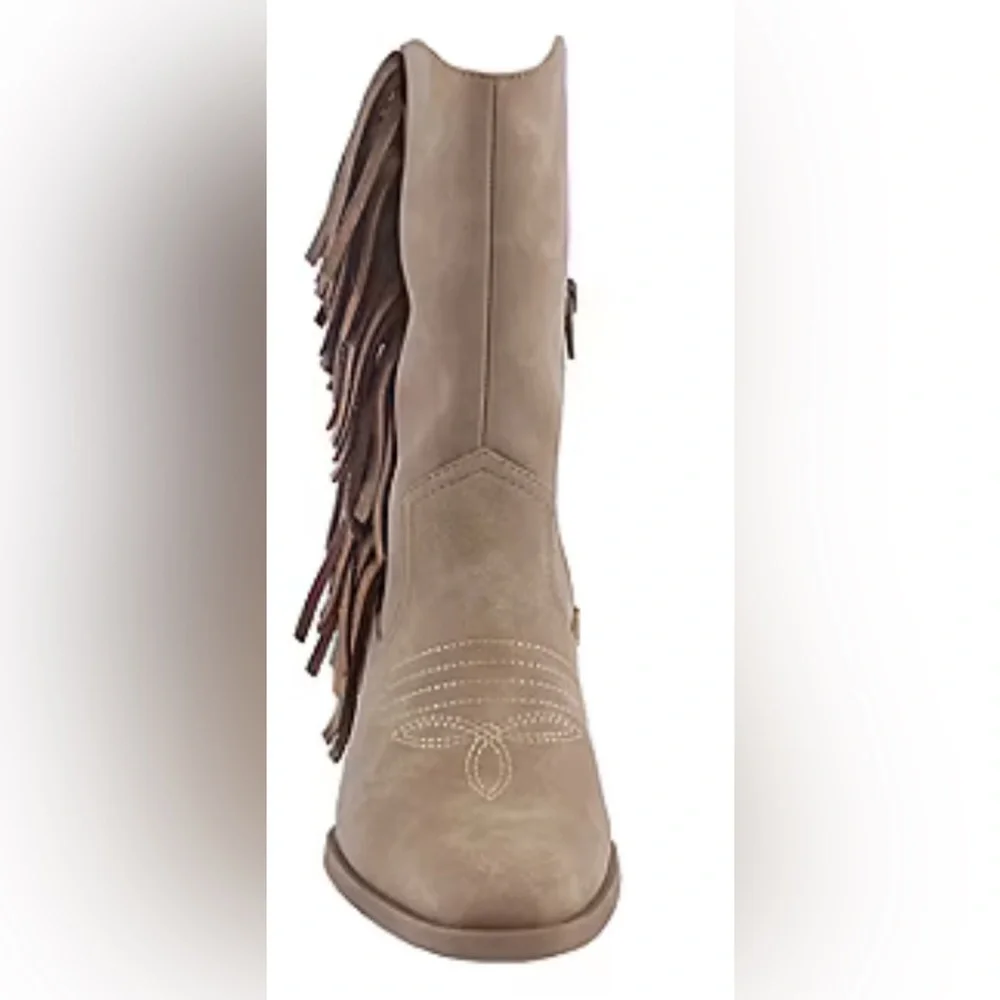 Pop Womens Korra Stacked Heel Cowboy Boots - Picture 3 of 8